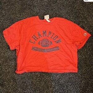 Champion Red Graphic Tee